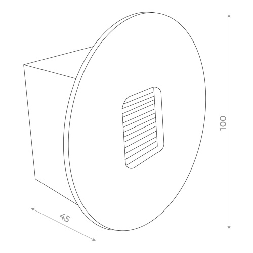 SL9501.401.01 Светильник уличный настенный ST-Luce Черный LED 1*1W 4000K ВИСАНО