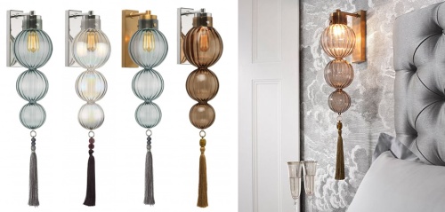 Бра Heathfield Lighting - Medina Wall brass/amber 177914-22
