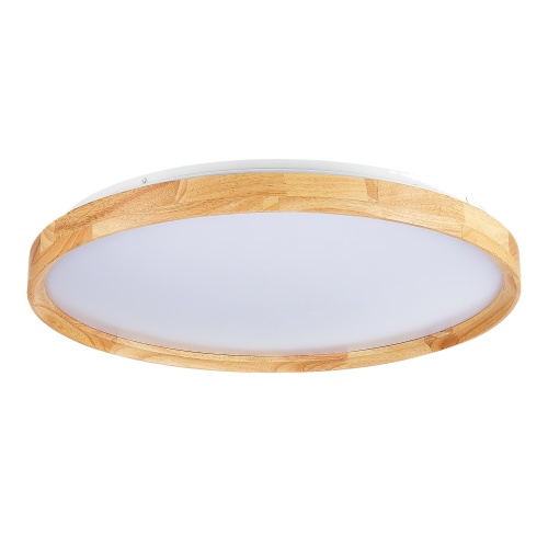 SLE201382-01 Светильник потолочный Светлое дерево/Белый LED 1*40W 3000K/4000K/6000K ДЕЛИА