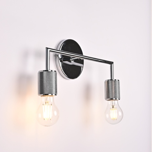 Бра RH Utilitaire Double Sconce Silver 123265-22