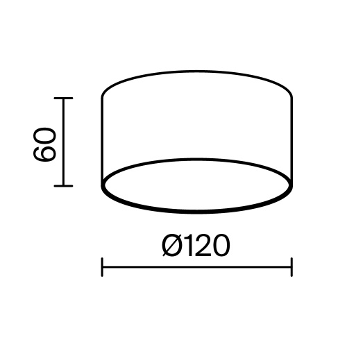 Потолочный светильник Technical C032CL-12W3K-RD-MG