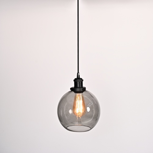 Подвесной светильник Loft Clear Glass Sphere Cloche Дымчатый 377316-22