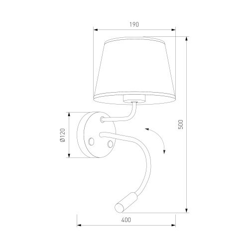 Maja TK Lighting 10081/ Настенный светильник