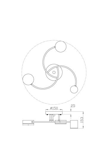 Потолочный светильник Freya FR6048CL-L6B
