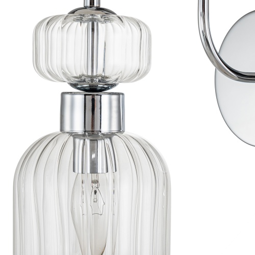 Настенный светильник Escada 1141/1A E14*60W Chrome/Clear