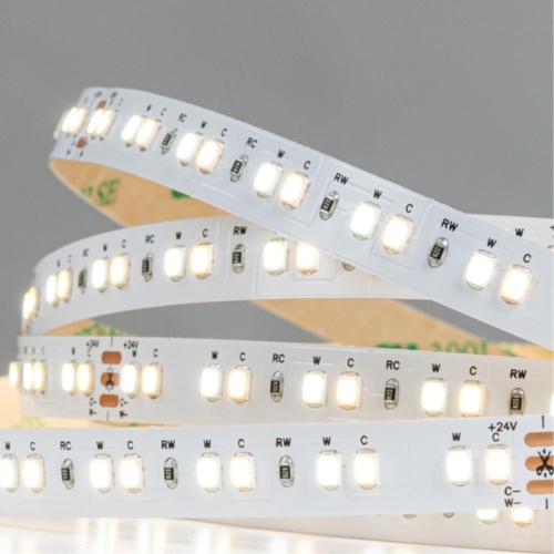 Arte lamp A2414010-01-mix Светодиодная лента 24В 12Вт/м (на канал 6Вт/м) 1000Лм/м 2700К+6000К 90+ 10мм SMD2835 140шт/м 5м IP20