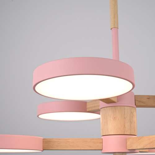 Люстра на штанге TURNA DBL L6 Pink 229081-26