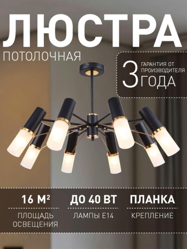 Потолочная люстра 2558-8P