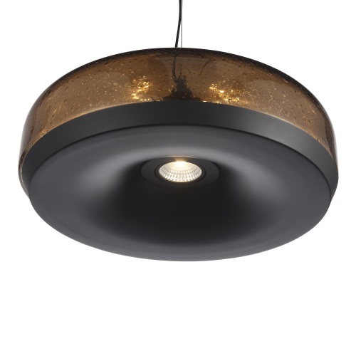 SL6014.603.01 Светильник подвесной ST-Luce Черный/Коричневый, с пузырьками LED 1*42W 3000K РИПЛ