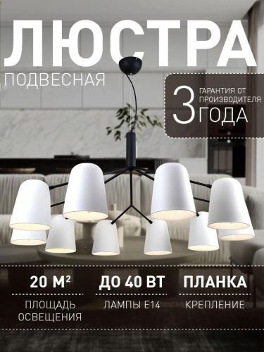 Подвесная люстра 2762-10P