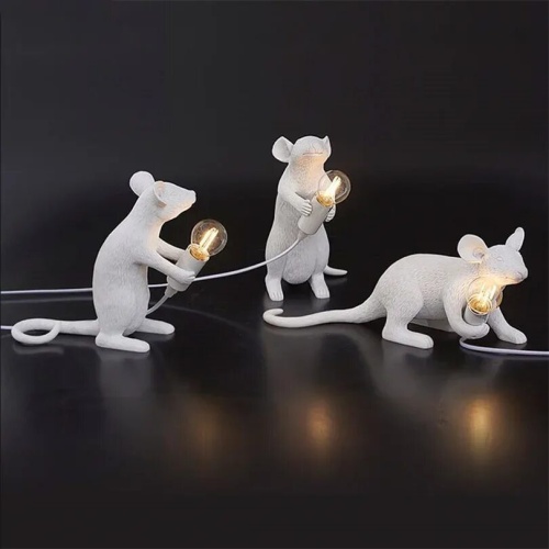 Настольная лампа Mouse Standing White Right 168482-22