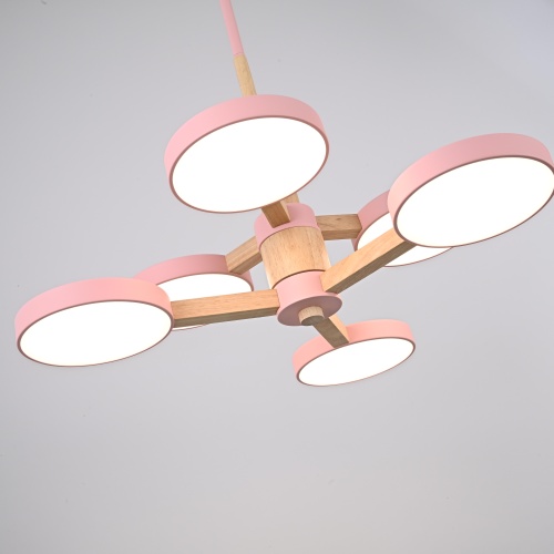 Люстра на штанге TURNA DBL L6 Pink 229081-26