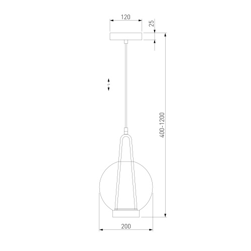  Eurosvet 50267/1 LED/ подвесной светильник/ синий