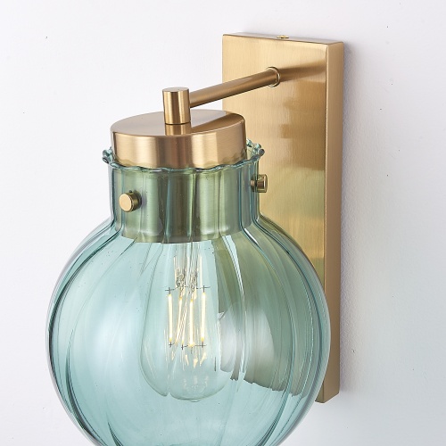 Бра Heathfield Lighting - Medina Wall brass/blue 177913-22