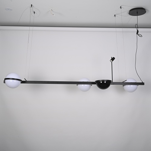 Реечный подвесной светильник PALMA Wall lamp 3 шара + 1 вазон горизонтальная 204173-22