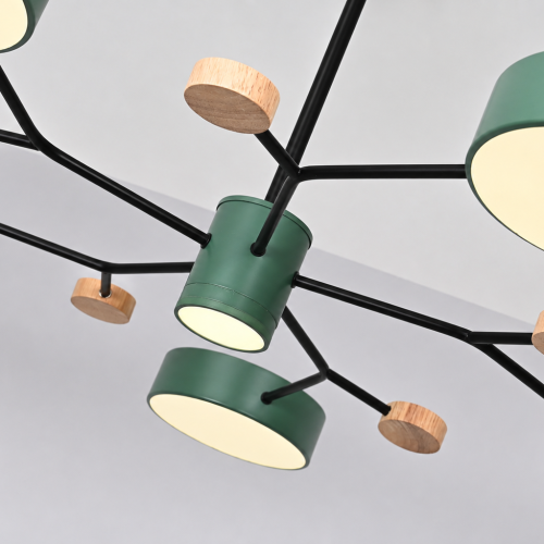 Люстра на штанге MEADE 6 lamps Green 207859-26