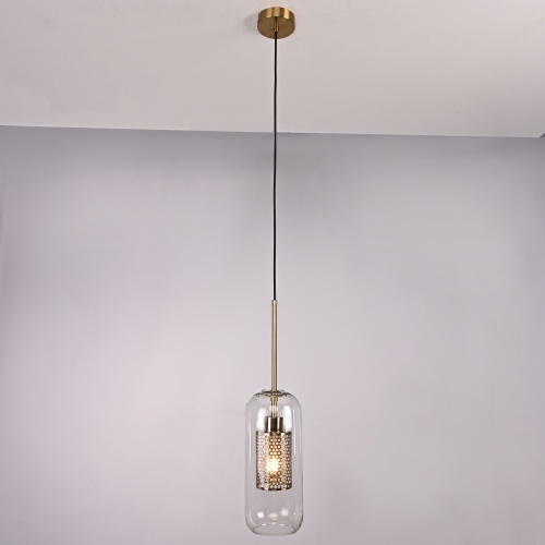 Подвесной светильник CATCH F cylinder brass D12 186715-26