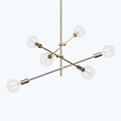 Люстра на штанге LF Studio Cliff Pendant 6 Bronze 84669-22