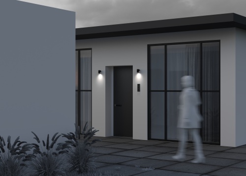 Уличный настенный светильник Outdoor O493WL-01B