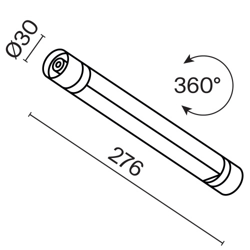 Светильник Technical C147CL-L300-6W3K-B