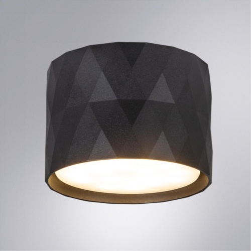 Накладной светильник Arte lamp A5552PL-1BK Светильник потолочный накладной FANG для GX53 Ø86x60мм черный IP20