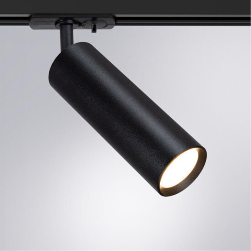 Трековый светильник Arte lamp A1515PL-1BK Светильник трековый однофазный BEID Ø55x160мм черный IP20