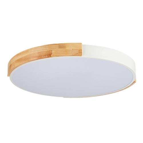 SLE201352-01 Светильник потолочный Белый, Светлое дерево/Белый LED 1*40W 3000K/4000K/6000K ДЕЛИА