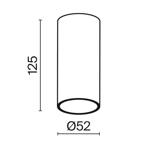 Потолочный светильник Technical C056CL-L12B3K-W-B