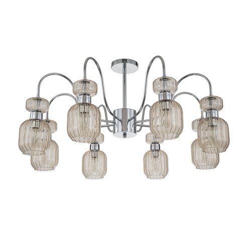 Светильник на штанге Escada 1141/8PL E14*60W Chrome/Beige