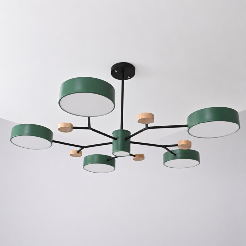 Люстра на штанге MEADE 6 lamps Green 207859-26