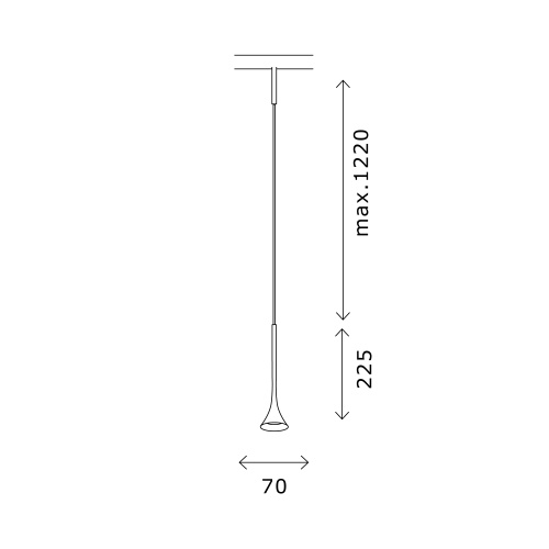 ST688.446.05 Магнитный трековый светильник Черный LED 1*5W 4000K 240Lm Ra>90  IP20 D70xH225 24V СУПЕР5