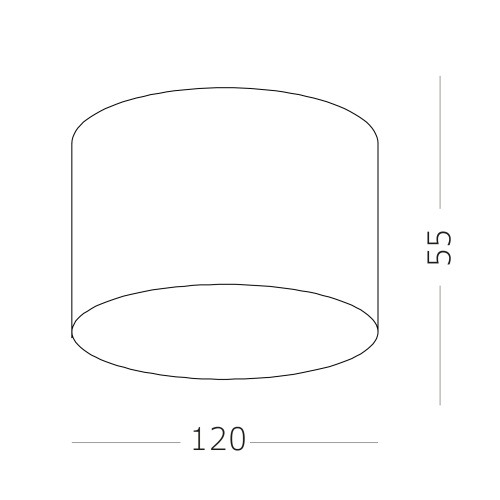 ST606.442.12 Светильник потолочный Черный LED 1*12W 4000K 1 080Lm Ra>90 120° IP20 D120xH55 185-265V Накладные светильники