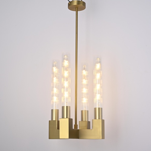 Люстра на штанге CANELLE Pendant lamp 4 Modern Brass 84608-22