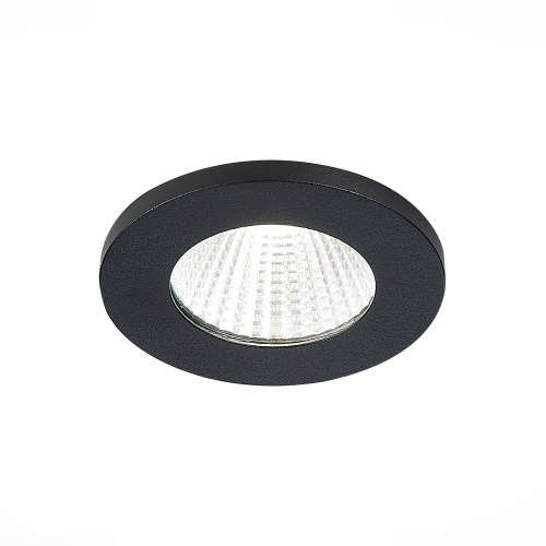 ST704.438.10 Св-к встр. Черный LED 1*10W 3000K 900Lm Ra>90 38° IP20 D79xH62 170-240V Встраиваемые светильники
