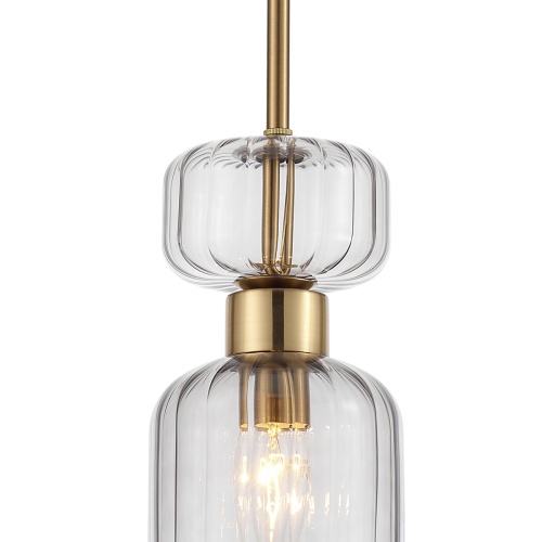 Подвесной светильник Escada 1141/1S E14*60W Antigue copper/Smoke