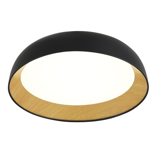 SLE1812-402-01 Светильник потолочный Черный, Древесный/белая LED 1*36W 4000K МЬЮЗЕ