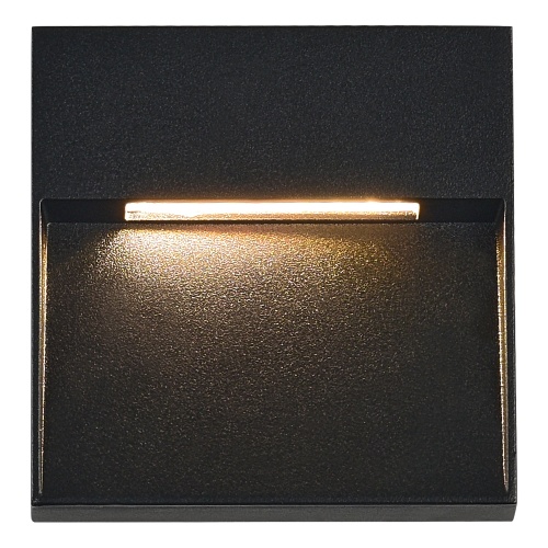 SL9537.411.14 Светильник уличный настенный ST-Luce черный/черный LED 1*1,5W 3000K ЛЕЙД