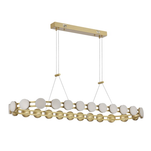 SL6610.203.26 Светильник подвесной ST-Luce золотистый/белый LED 1*50W 4000K МОНРО