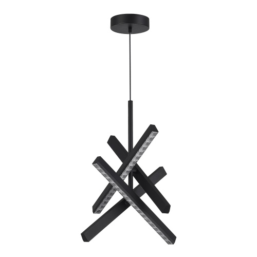 SL1018.413.04 Светильник подвесной ST-Luce черный/прозрачный LED 1*43W 4000K ЭВКЛИДИК