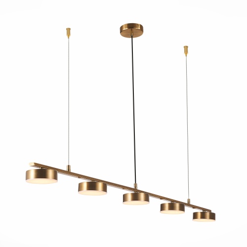 SL6000.303.05 Светильник подвесной ST-Luce Латунь/Латунь LED 5*7W 3000K ПАНЧЕС