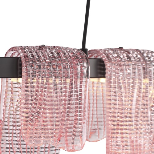 SL6021.403.36 Светильник подвесной ST-Luce черный/розовый LED 1*36W 3000K ВУАЛЬ