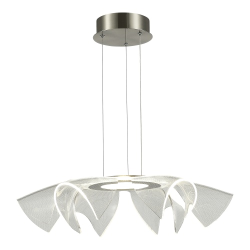 SL6235.103.20 Светильник подвесной ST-Luce Никель/Прозрачный LED 1*20W 4000K ФИЕРА