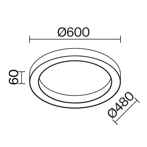 Потолочный светильник Technical C093CL-45W3K-W