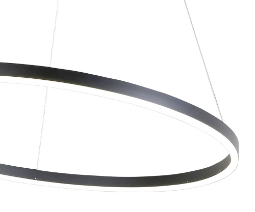 Подвес Kink Light димм. Тор черный d150 08218,19A(4000K)