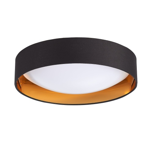 SLE201102-01 Светильник потолочный Черный, Золотистый/Белый LED 1*24W 4000K ОРБИО