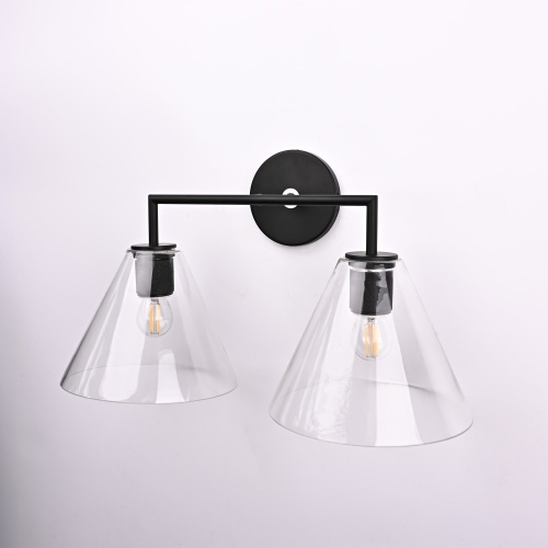 Бра RH Utilitaire Funnel Shade Double Sconce Black 123266-22