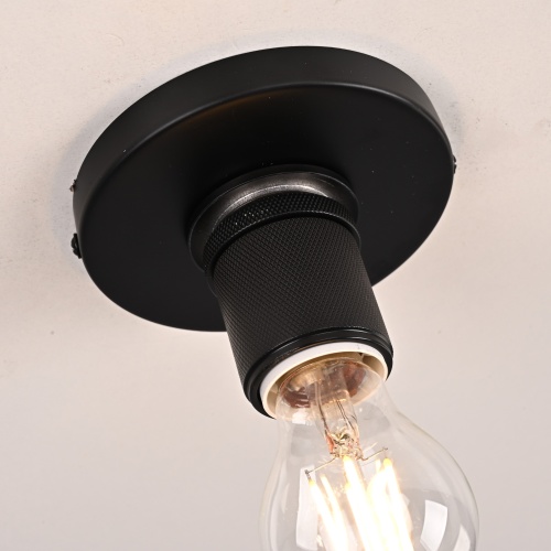 Потолочный светильник RH Utilitaire Socket Flushmount Black 123676-22