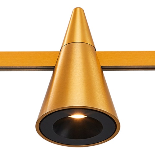 ST813.206.05 Магнитный трековый светильник FARM Золотистый LED 1*5W 3000K 272Lm Ra90 60 IP20 D70xH11 ФАРМ