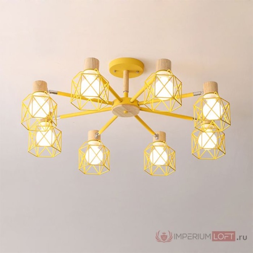 Потолочная люстра CORF B3 Black 8 lamps 189477-26