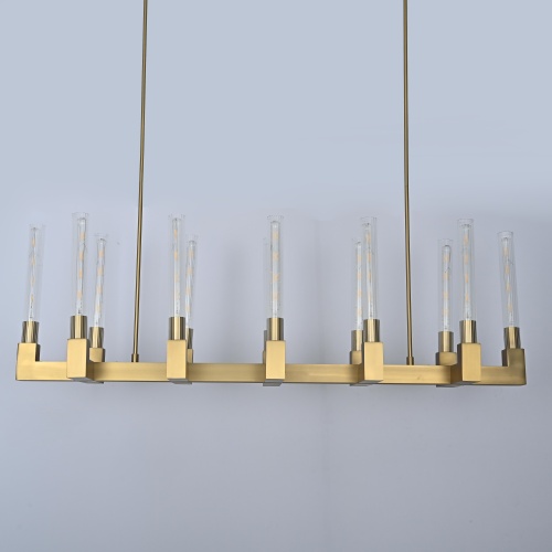 Люстра на штанге CANELLE Linear Chandelier 12 Modern Brass 84598-22
